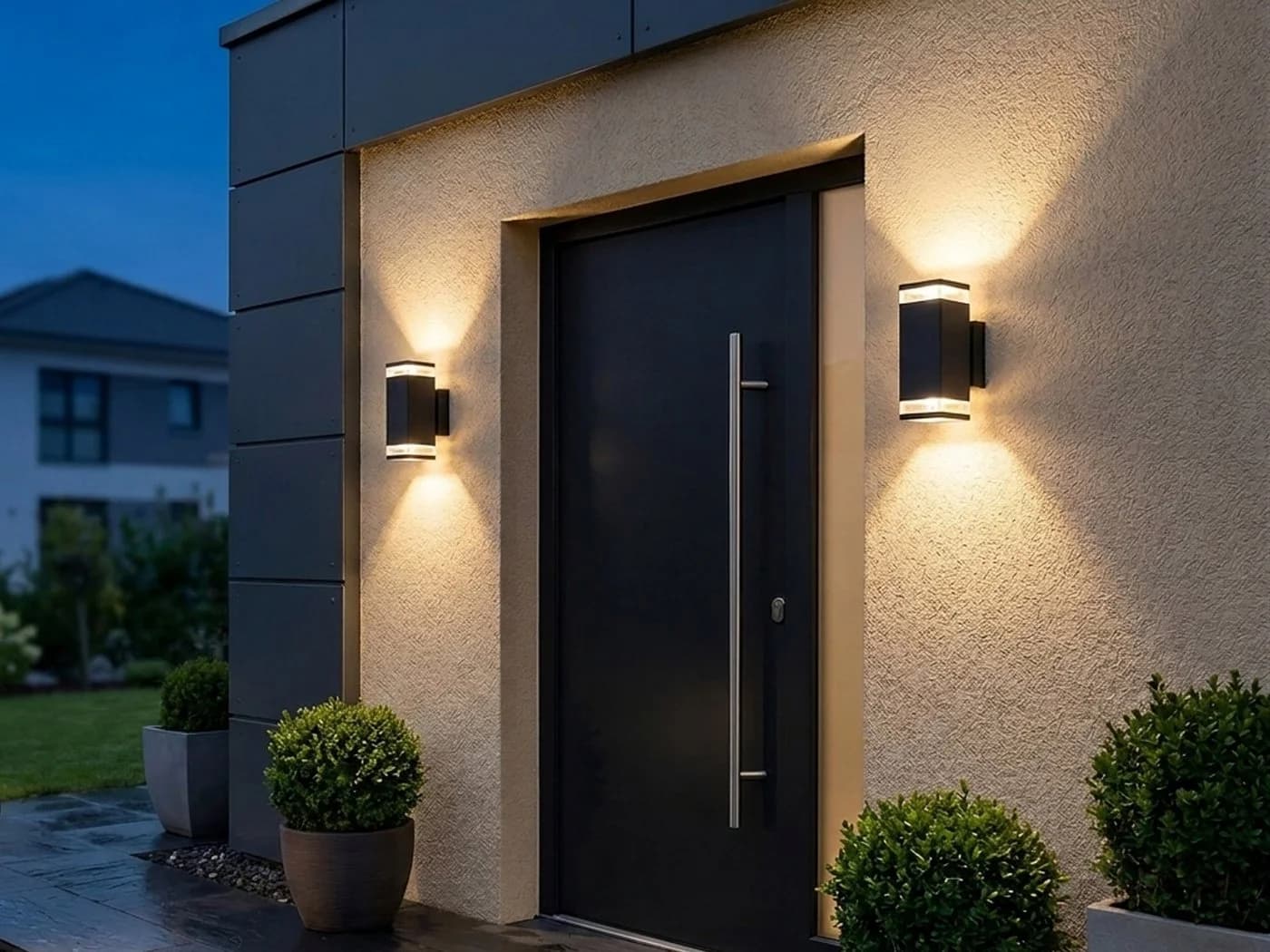 Smartwares LED Außen-Wandleuchte Schwarz Aluminium Up Down - Bild 4