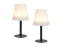 Smartwares LED Außen-Tischleuchte 2er-Set Solar Schwarz-Weiß Bild 2