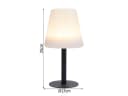 Smartwares LED Außen-Tischleuchte 2er-Set Solar Schwarz-Weiß Bild 3
