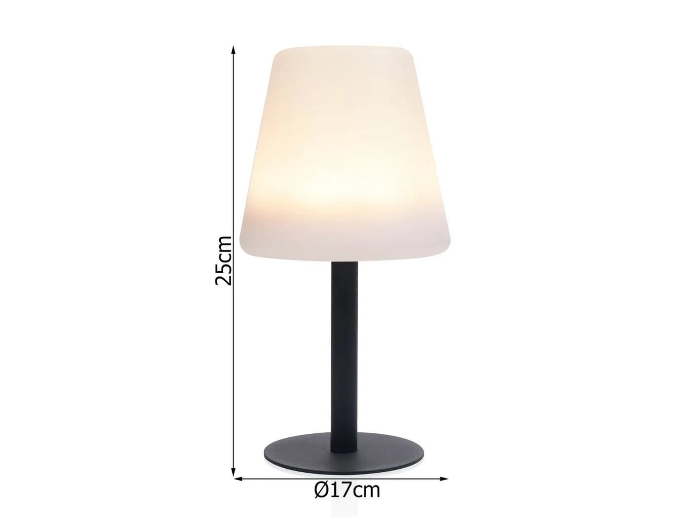 Smartwares LED Außen-Tischleuchte 2er-Set Solar Schwarz-Weiß - Bild 3