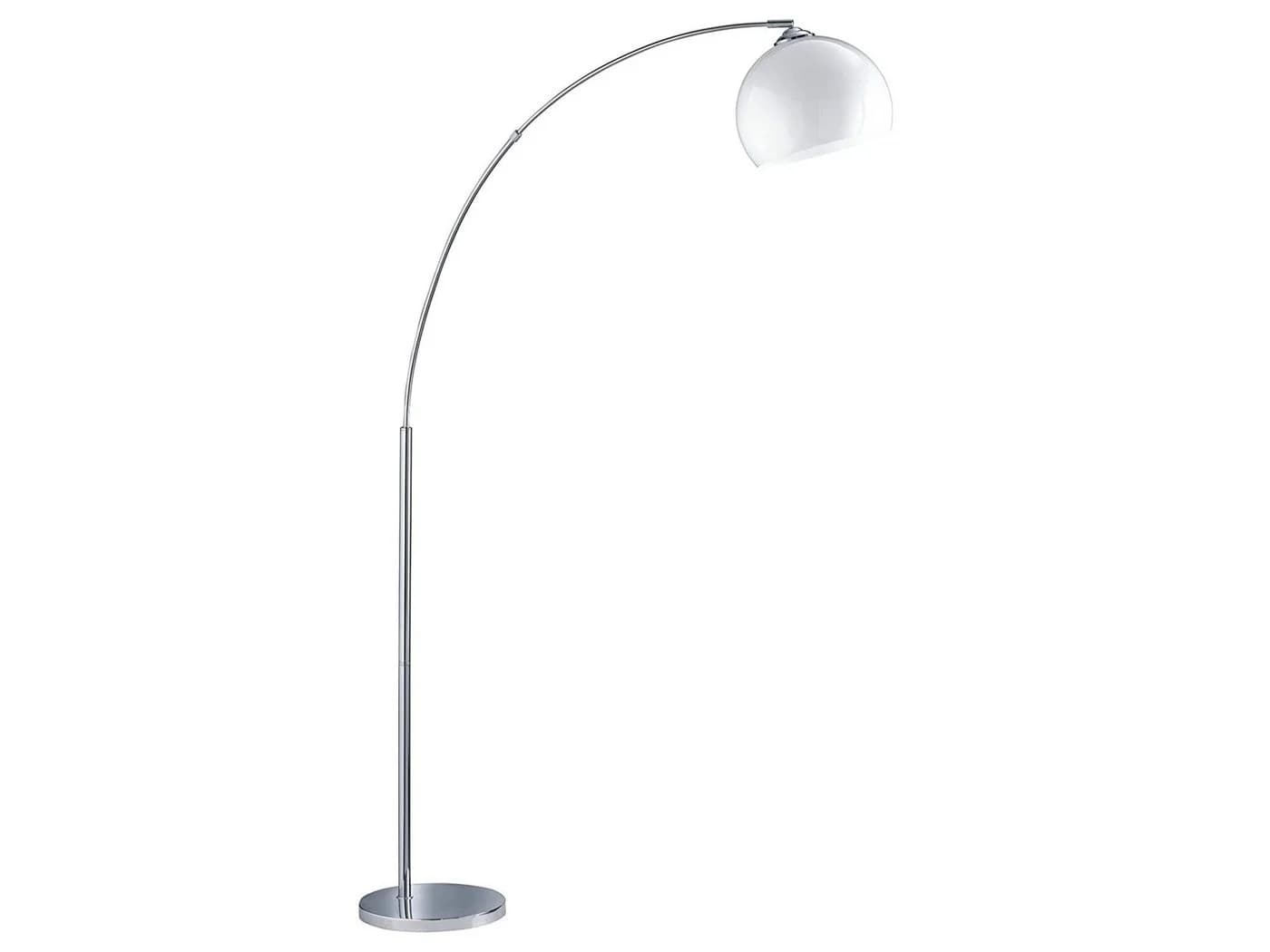 Reality Leuchten LED Bogenlampe mit Dimmfunktion Weiß Chrom - Bild 2