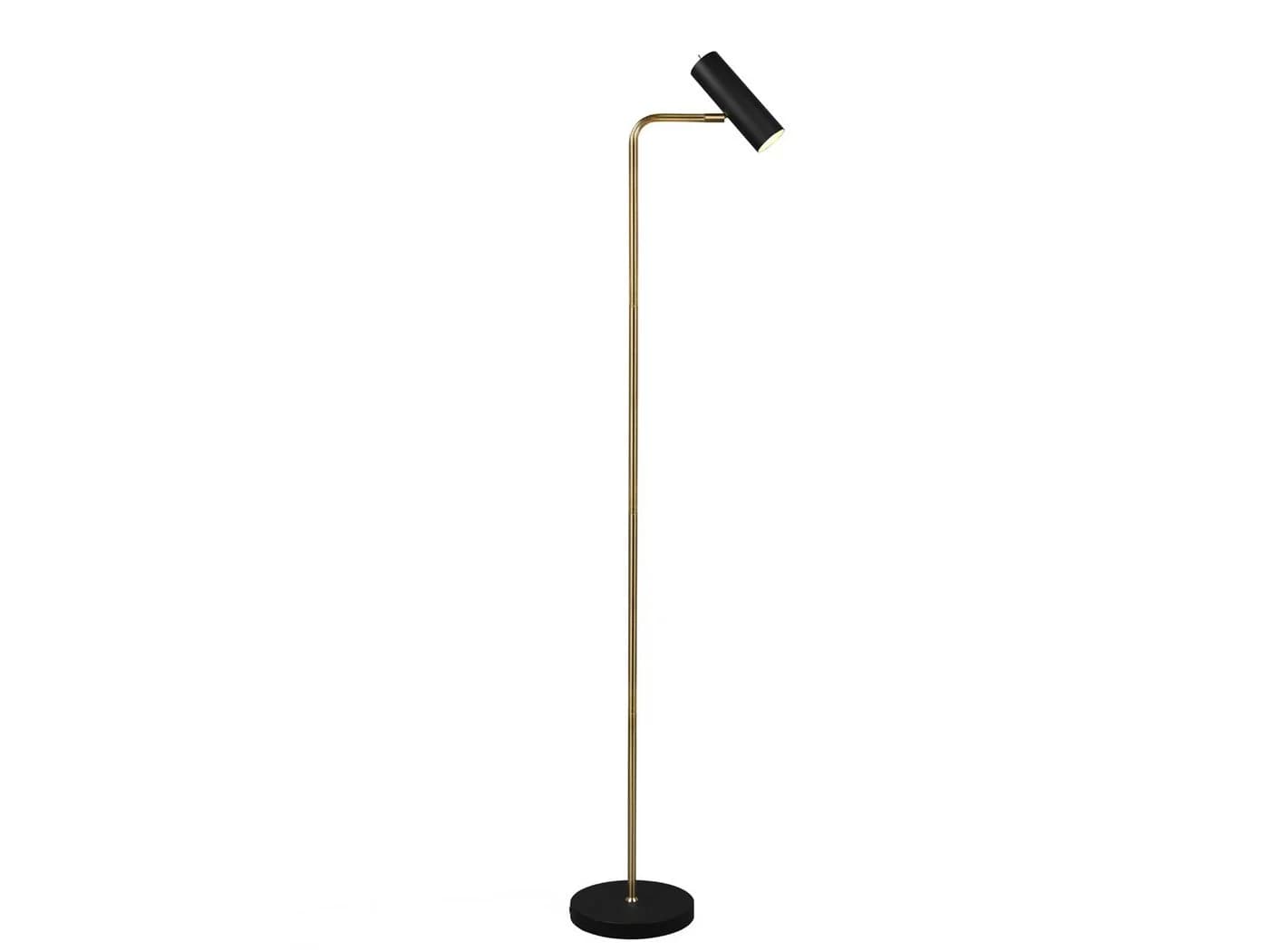 TRIO Leuchten LED Stehlampe Schwarz Gold Dimmbar Schwenkbar - Bild 2