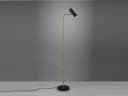 TRIO Leuchten LED Stehlampe Schwarz Gold Dimmbar Schwenkbar Bild 3