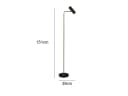 TRIO Leuchten LED Stehlampe Schwarz Gold Dimmbar Schwenkbar Bild 4