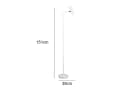 Trio Leuchten LED Stehlampe Weiß Dimmbar Schwenkbar Bild 3