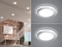 TRIO Leuchten LED Einbaustrahler 2er Set Warmweiß Silber Chrom Bild 1