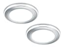 TRIO Leuchten LED Einbaustrahler 2er Set Warmweiß Silber Chrom Bild 2