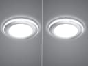 TRIO Leuchten LED Einbaustrahler 2er Set Warmweiß Silber Chrom Bild 3