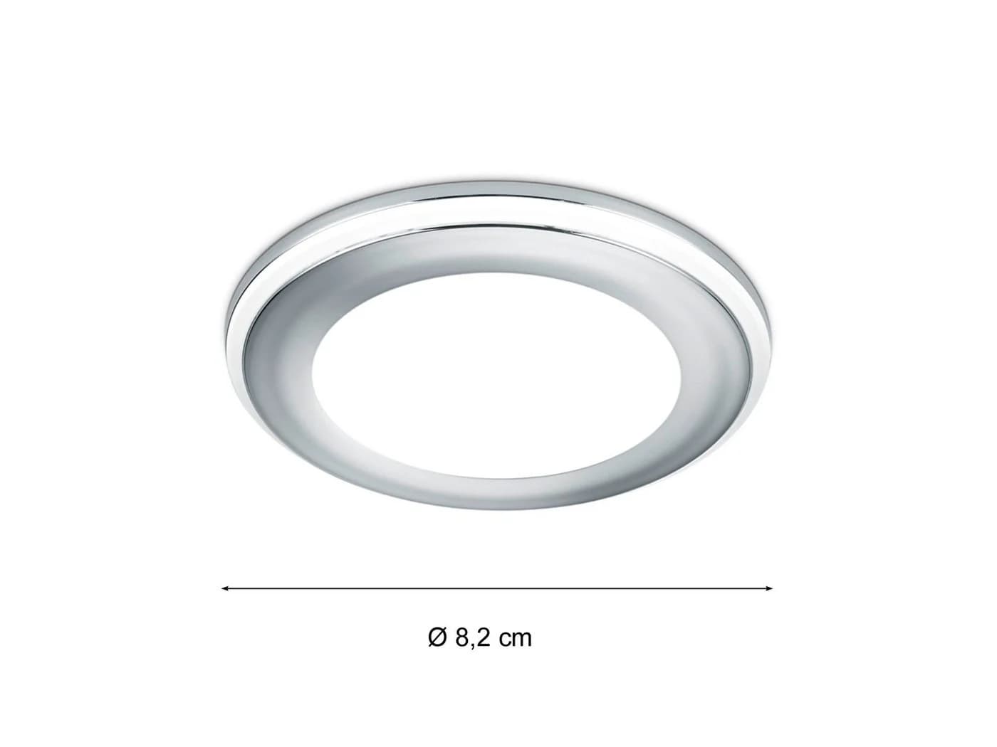 TRIO Leuchten LED Einbaustrahler 2er Set Warmweiß Silber Chrom - Bild 4