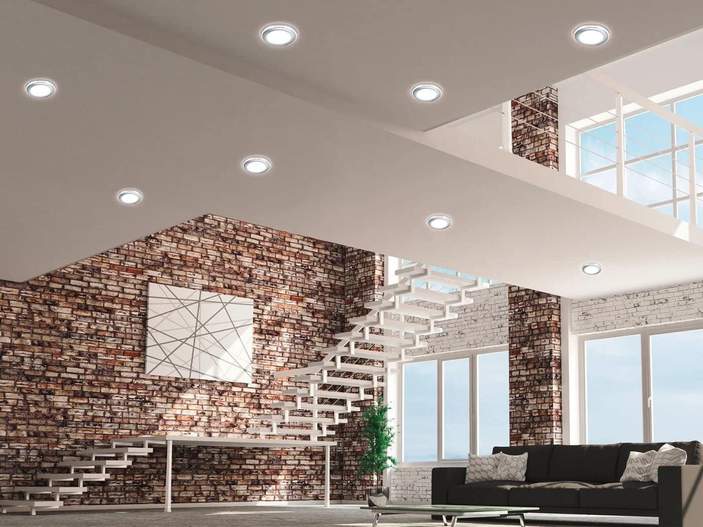 TRIO Leuchten LED Einbaustrahler 2er Set Warmweiß Silber Chrom - Bild 5
