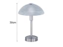 TRIO Leuchten LED Nachttischlampe 2er Set Silber Weiß Dimmbar Bild 4