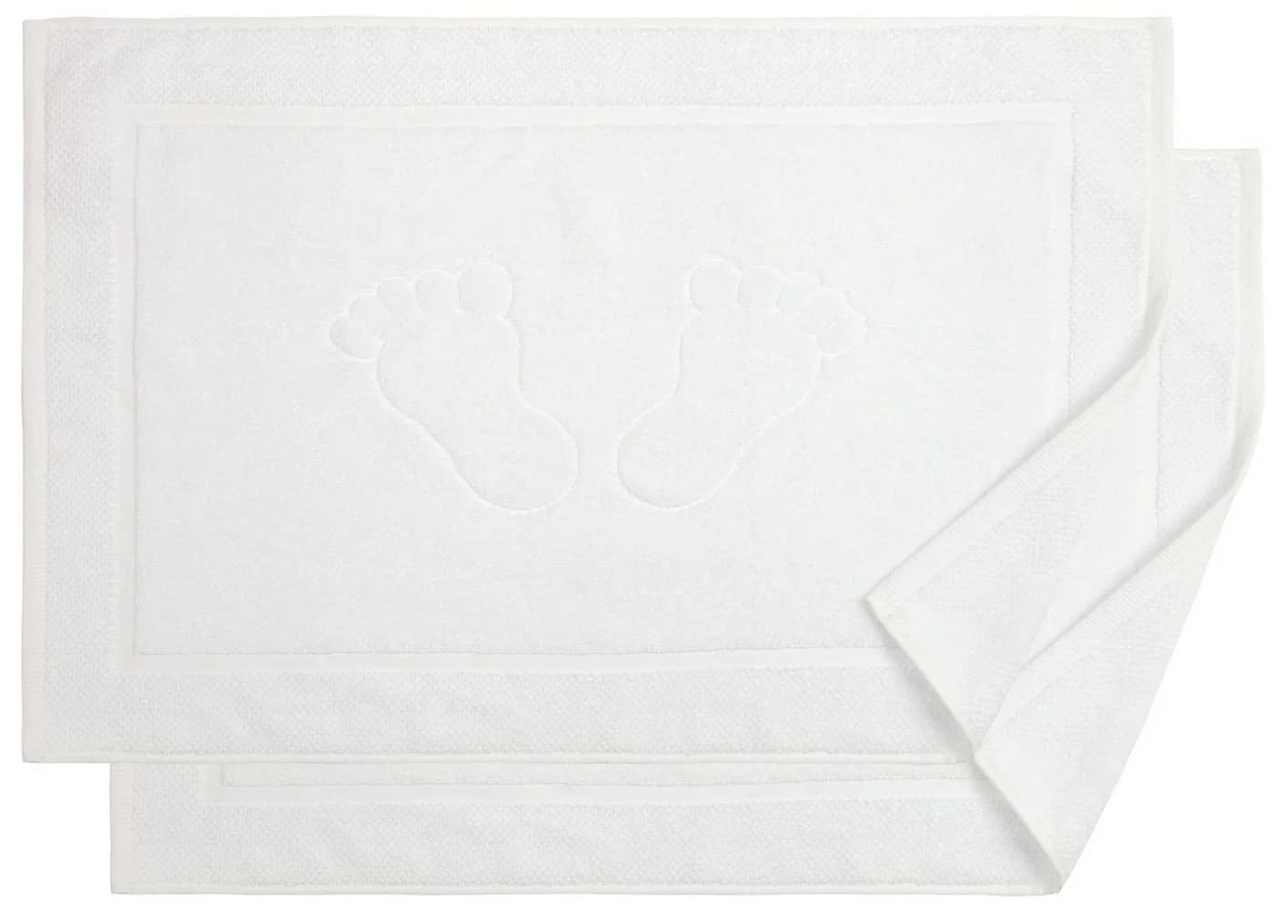 BANANALU Duschvorleger 50x70 cm Baumwolle Weiss Modern - Bild 2