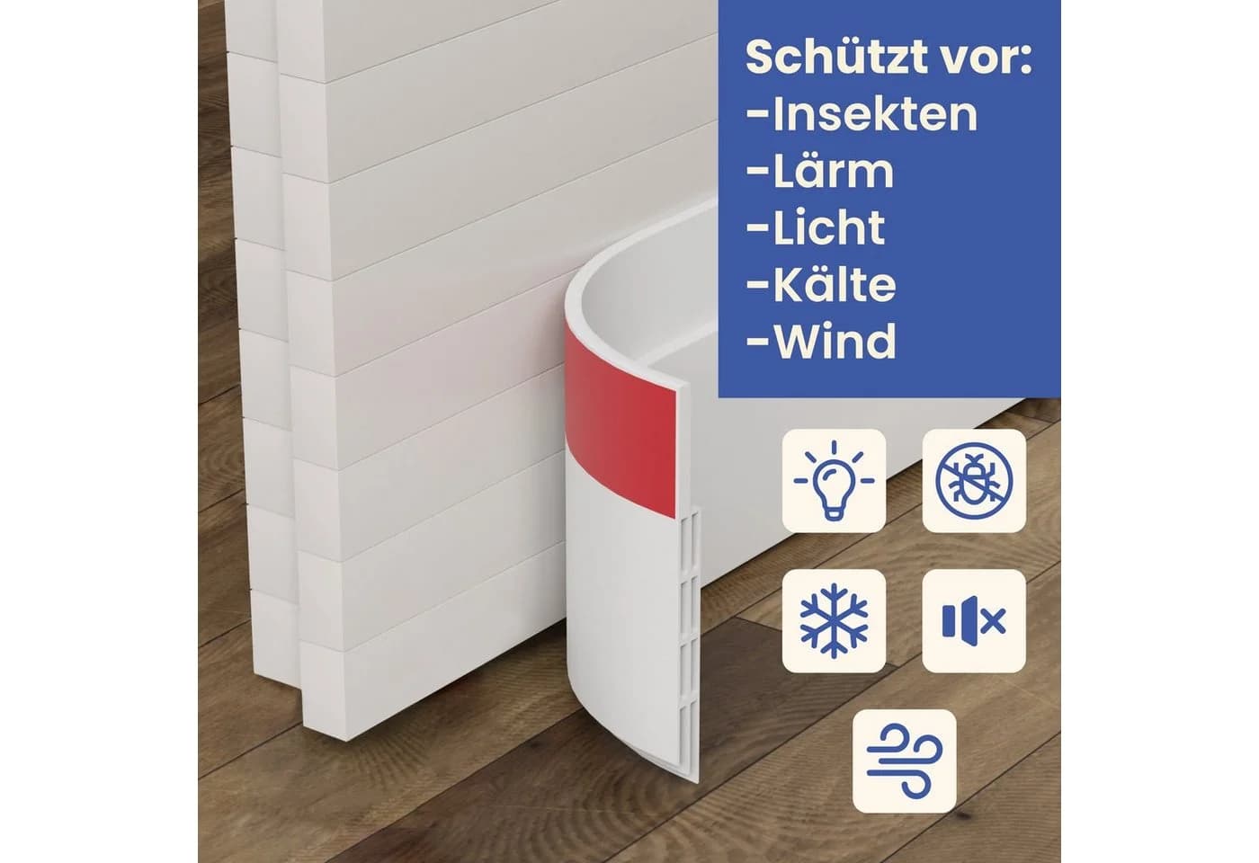 Ecom Delivery Zugluftstopper Tür Selbstklebend - Bild 4