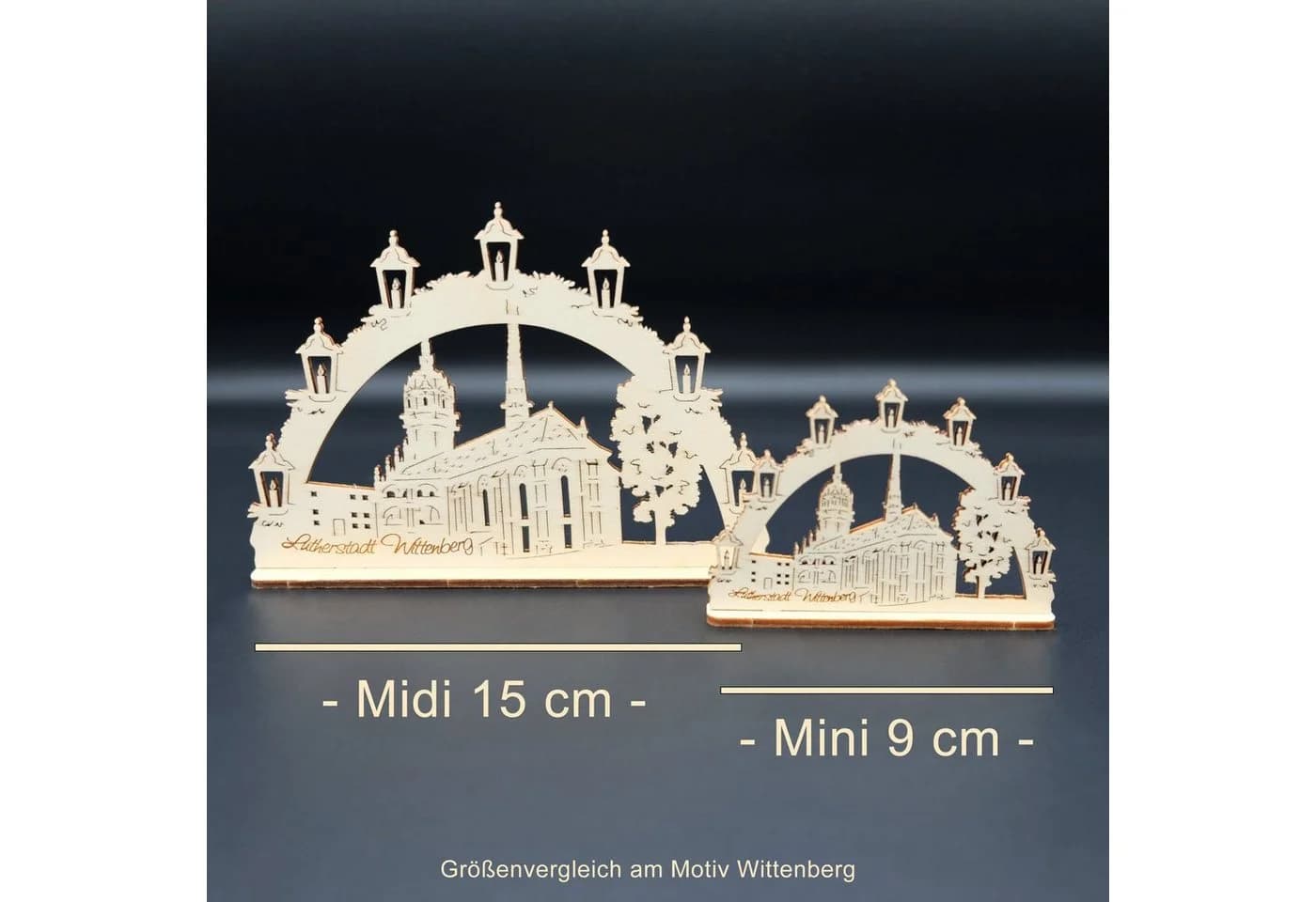 DeColibri Schwibbogen Dresdner Frauenkirche 15 cm - Bild 3