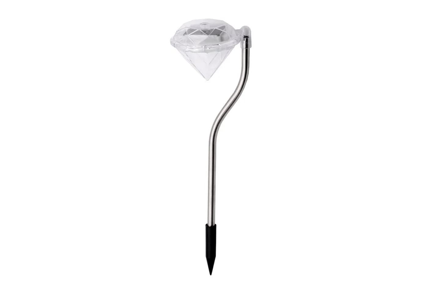EAXUS LED Solarleuchte 4x Farbwechsler Edelstahl Diamant Optik