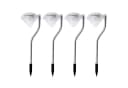 EAXUS LED Solarleuchte 4x Farbwechsler Edelstahl Diamant Optik Bild 2