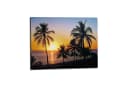HAC24 LED-Bild LED Leinwand Strand Beleuchtet Wandbild Leuchtbild Leucht Strandbild, Sonnuntergang Bild 2