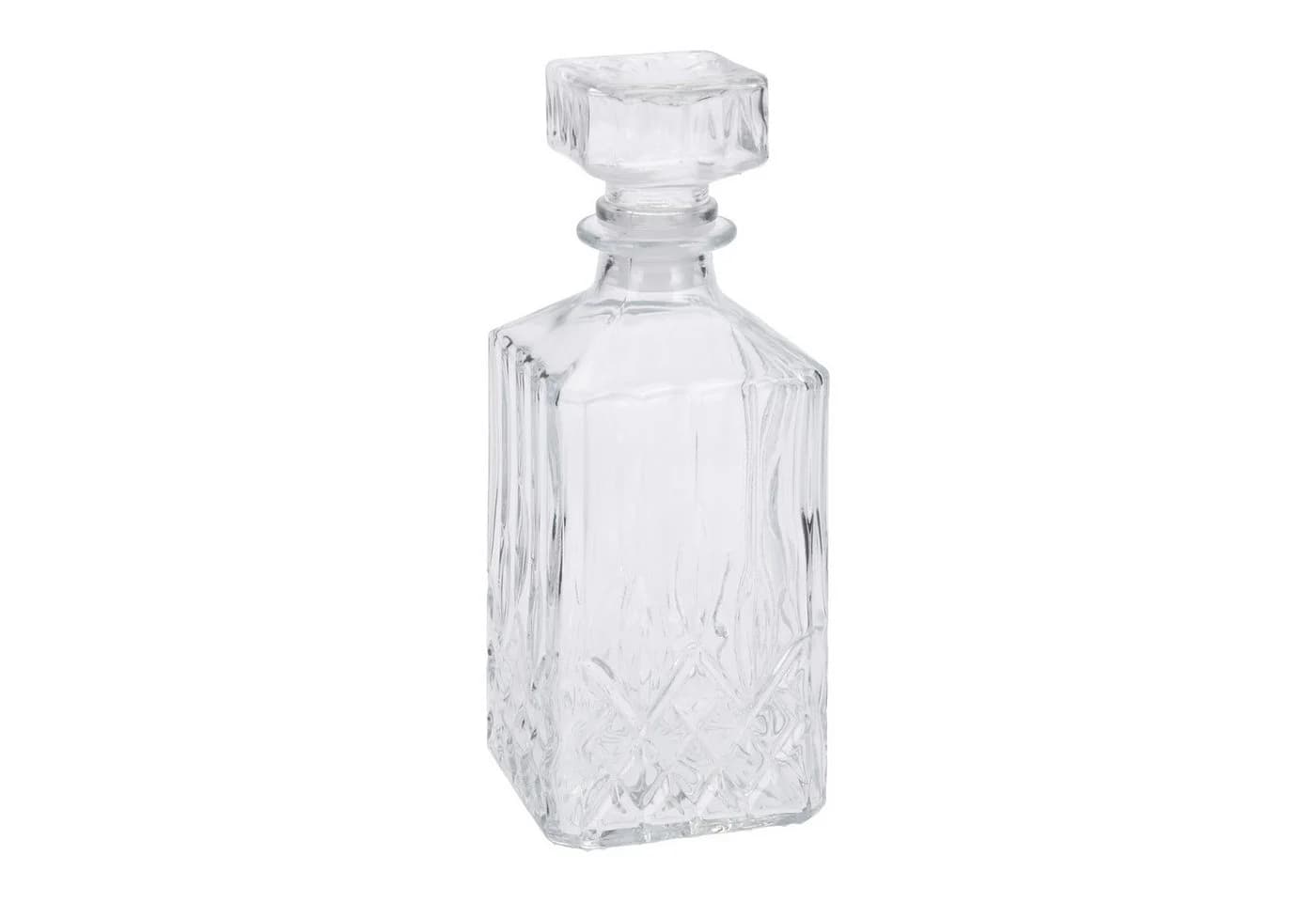 HAC24 Glaskaraffe 900ml mit Stopfen transparent
