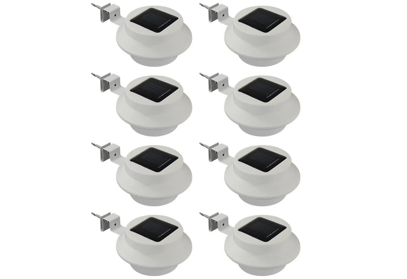HAC24 LED Dachrinnenleuchte Solar Weiß 3x LEDs Dämmerungssensor - Bild 2