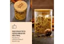 Klarstein Frischhaltedose Gewürzgläser Set 10x Glas mit Bambusdeckel Bild 5