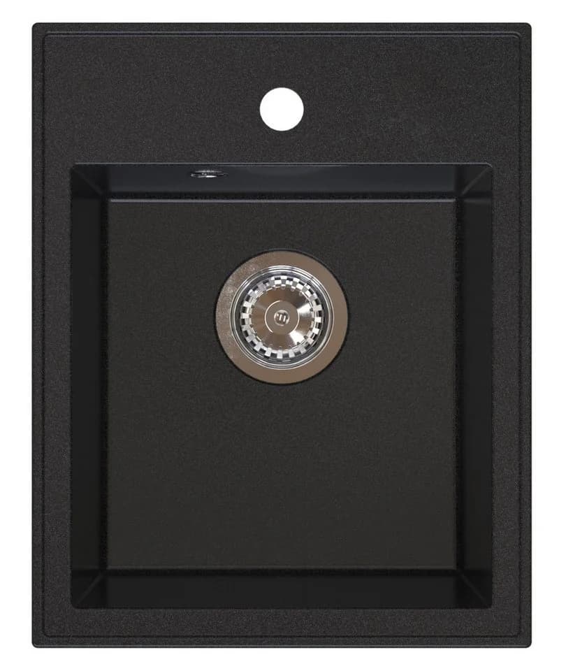 Manestein Granitspüle Aura Graphit-Schwarz - Bild 1