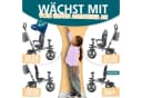 KIDIZ 5in1 Kinderdreirad mit Schubstange und Sonnendach Bild 5