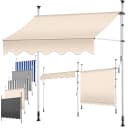 KESSER Klemmmarkise mit Handkurbel Beige UV-beständig höhenverstellbar Bild 1