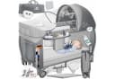KIDIZ Babybett 3in1 Reisebett mit Wickeltisch und Spielzeug Bild 3