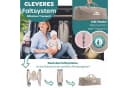 KIDIZ Baby-Reisebett 3in1 mit Wickeltisch, Matratze & Musikspielzeug Beige/Rosa Bild 2