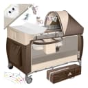 KIDIZ Babybett Reisebett Kinderreisebett Faltbar mit Matratze 120x60 Bild 1