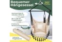 KESSER Hängesessel mit Kissen Getränkehalter & Bücherfach - Safari Hängestuhl Bild 2