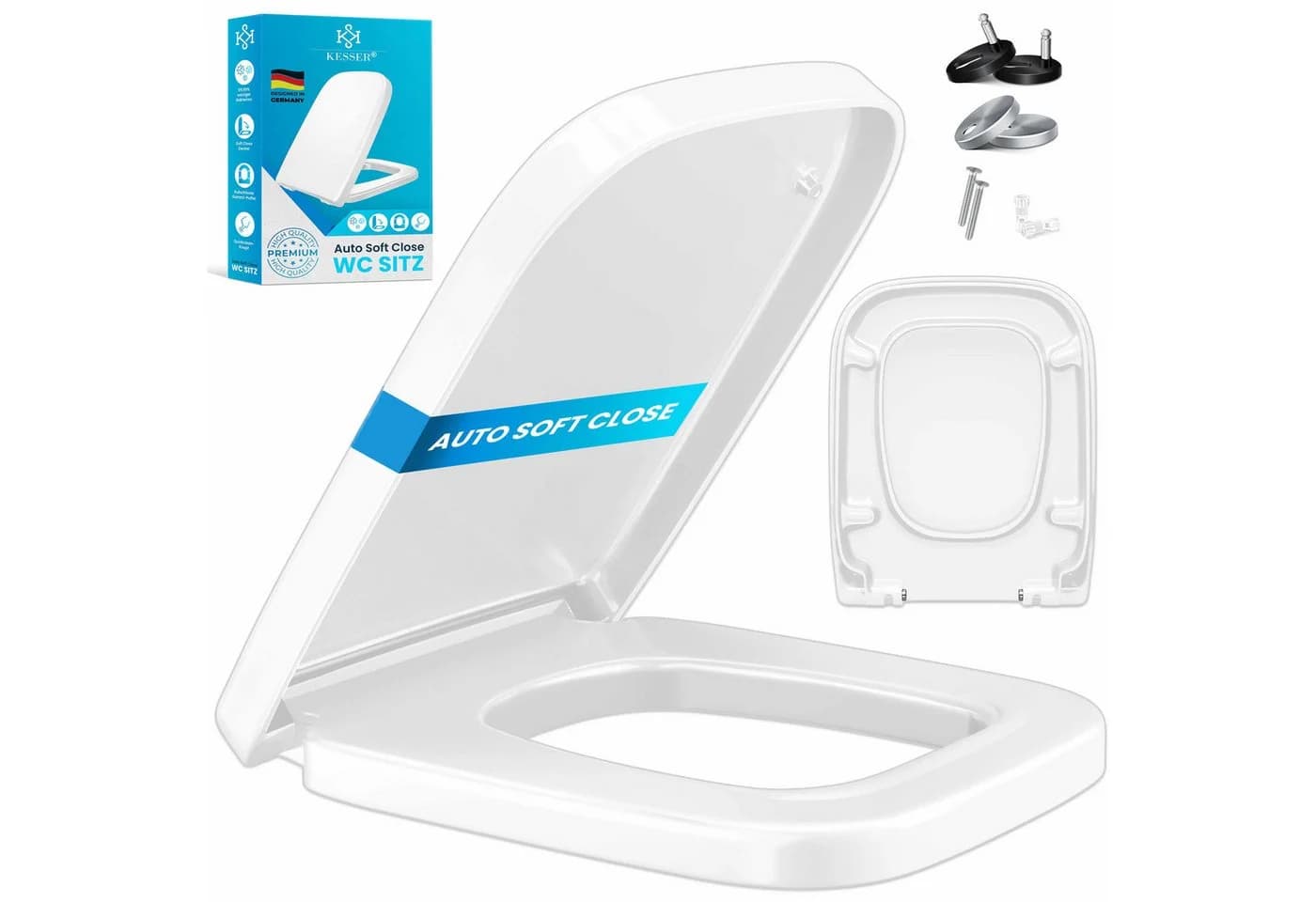 KESSER WC-Sitz Duroplast mit SoftClose & Click-n'Clean Weiß - Bild 2