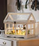 Dekoleidenschaft Mini-Gewächshaus Shabby Weiß Holz Bild 4