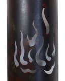 Dekoleidenschaft Bodenwindlicht "Flammen" 2er Set Metall Antik Optik Bild 4