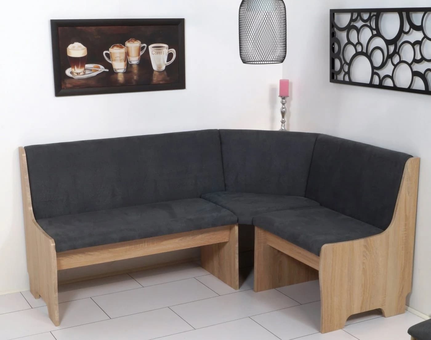Stolebaenk Eckbankgruppe Bremen MANITI Beige mit Tisch und 2 Stühlen - Bild 3
