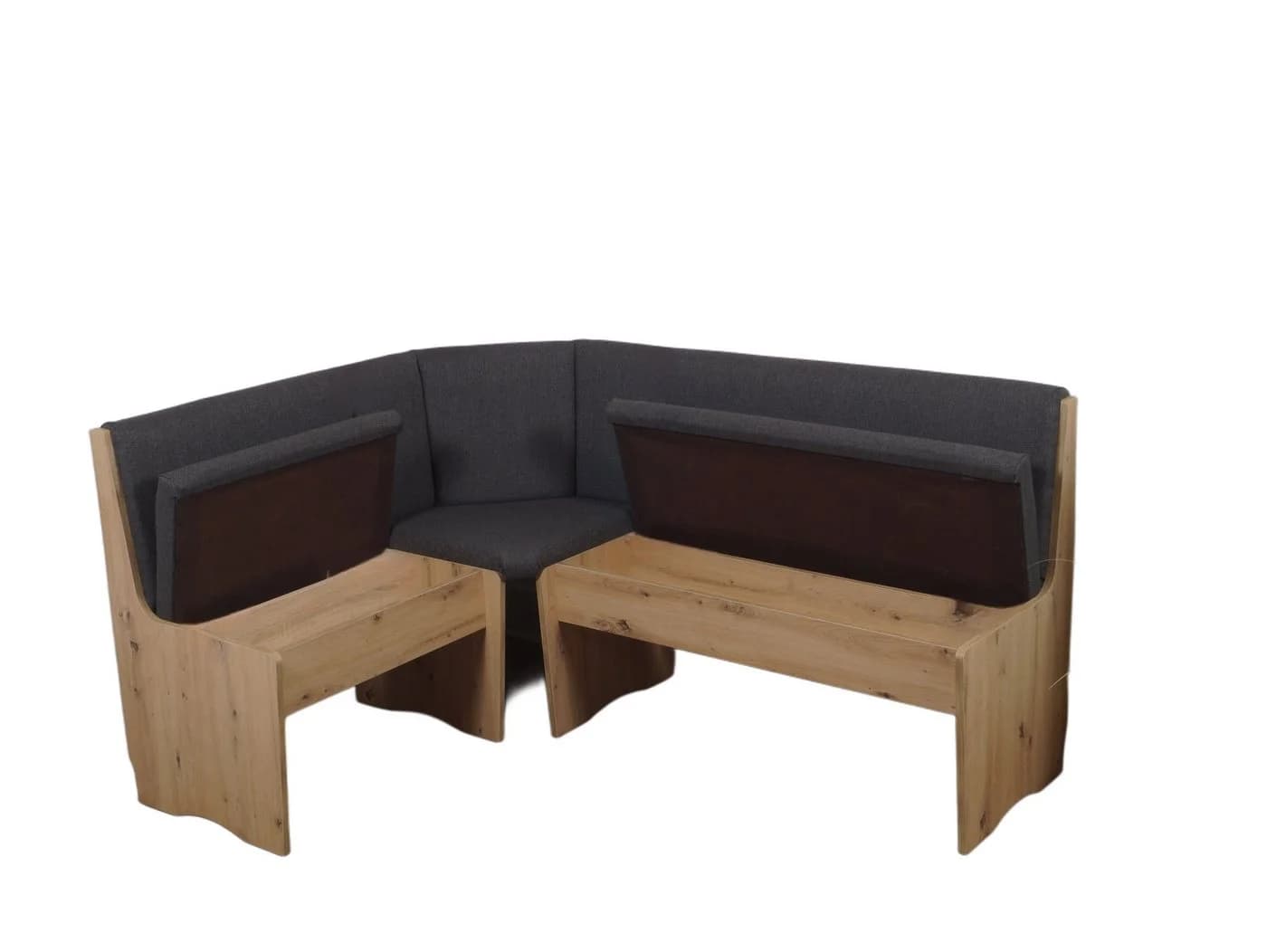 Stolebaenk Eckbankgruppe Duisburg Artisan PE/Massivholz Braun - Bild 4