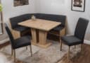 Stolebaenk Eckbankgruppe Duisburg Artisan mit Staufach und Massivholz-Stühlen Bild 1