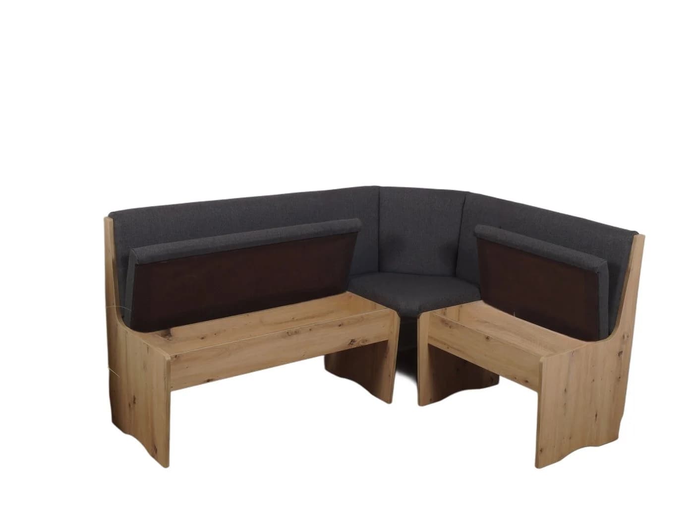 Stolebaenk Eckbankgruppe Duisburg Artisan mit Staufach und Massivholz-Stühlen - Bild 5