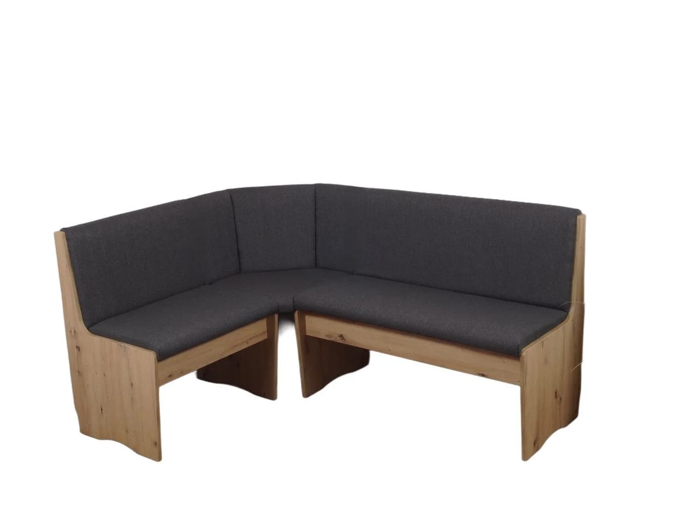 Stolebaenk Eckbankgruppe Duisburg PE/MAIB Artemis, Eckbankgruppe mit Massivholzstühlen - Bild 3