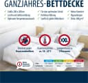 Jekatex Microfaserbettdecke 200x200 cm Weiß Ganzjahresdecke Bild 4