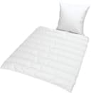 Jekatex Microfaserbettdecke + Kopfkissen Set Weiß Ganzjahresdecke Bild 1