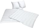 Jekatex Microfaserbettdecke + Kopfkissen Set Weiß Ganzjahresdecke Bild 4