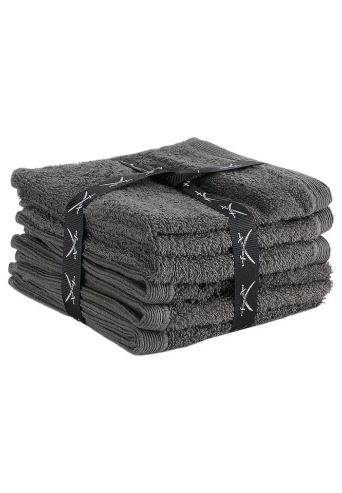 Sansibar Sylt Seiftuch 6er Set Classic Anthrazit Frottier - Bild 2