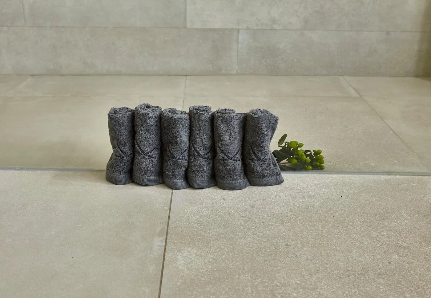 Sansibar Sylt Seiftuch 6er Set Classic Anthrazit Frottier - Bild 5