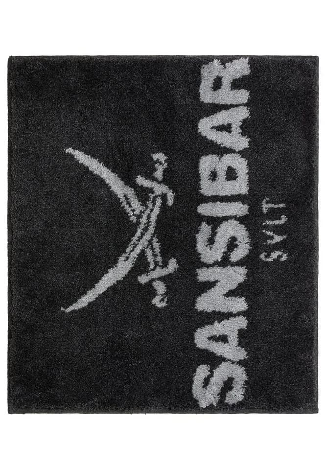 Sansibar Sylt Badematte Grau/Silber Hochflor Rutschhemmend - Bild 4