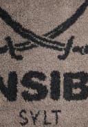 Sansibar Sylt Badteppich Hochflor Taupe/Anthrazit Bild 1