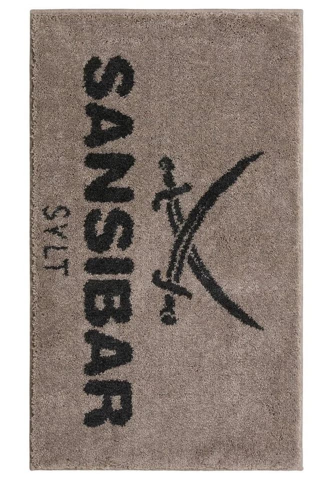 Sansibar Sylt Badteppich Hochflor Taupe/Anthrazit - Bild 4