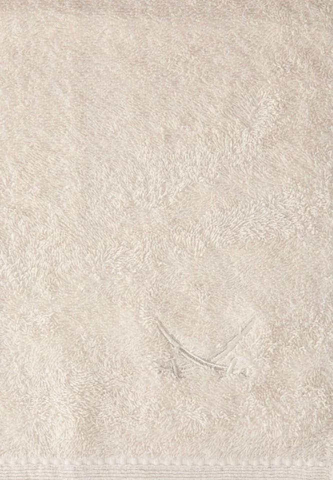 Sansibar Sylt Gästehandtücher 4-tlg. Beige Frottier Classic Säbel-Stickerei