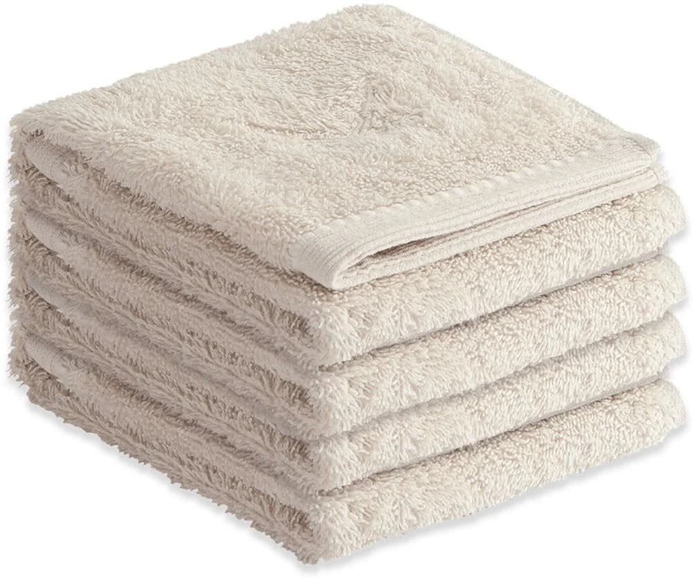 Sansibar Sylt Gästehandtücher 4-tlg. Beige Frottier Classic Säbel-Stickerei - Bild 2