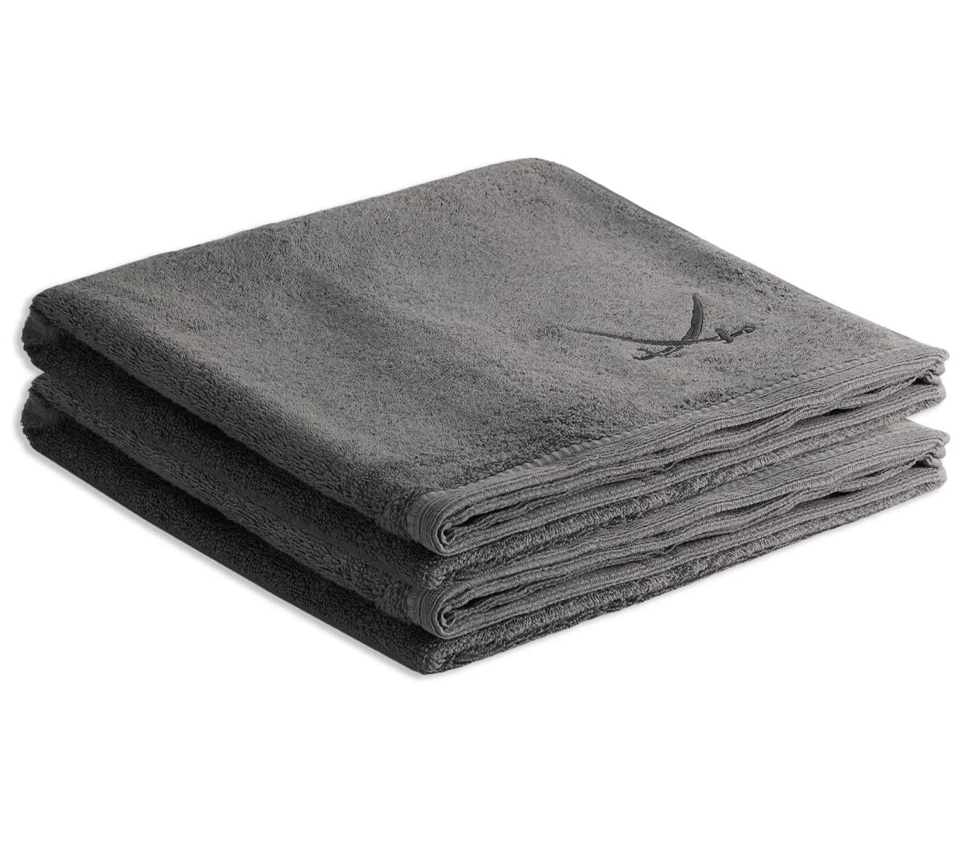 Sansibar Sylt 2er Duschtuch Set Classic Grau Frottee - Bild 2
